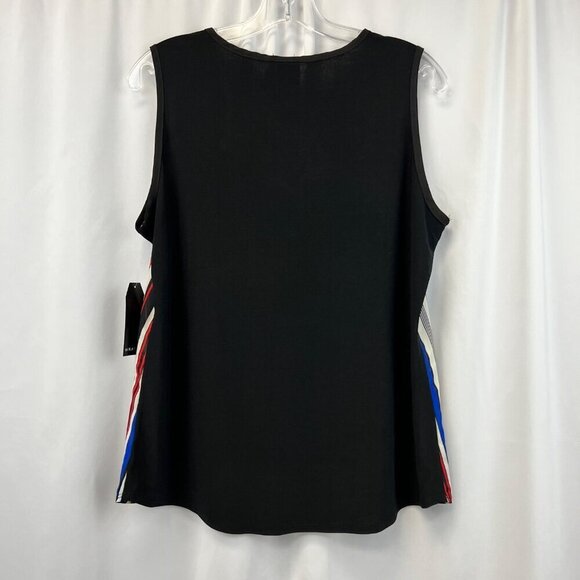 Wrapper Sleeveless Multicolored Striped Top Women’s Size Medium Lightweight New - Picture 6 of 9